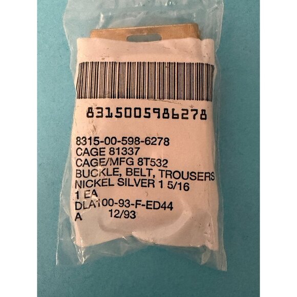 Web Belt Buckle 1.25" Replacement Metal Sliding Military Issue Tactical Nickel - Picture 2 of 6